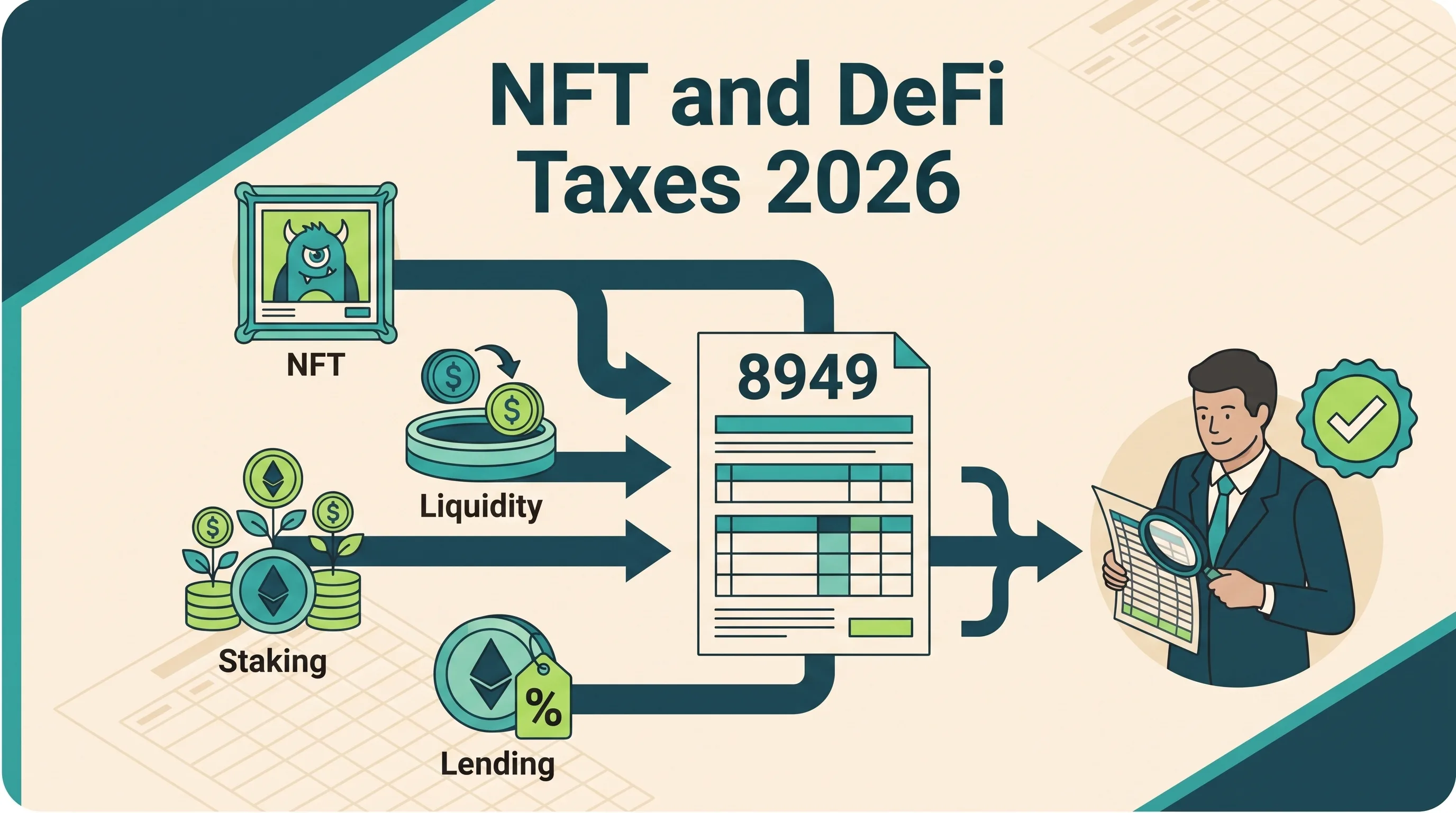 NFT and DeFi tax treatment for liquidity pools staking and lending