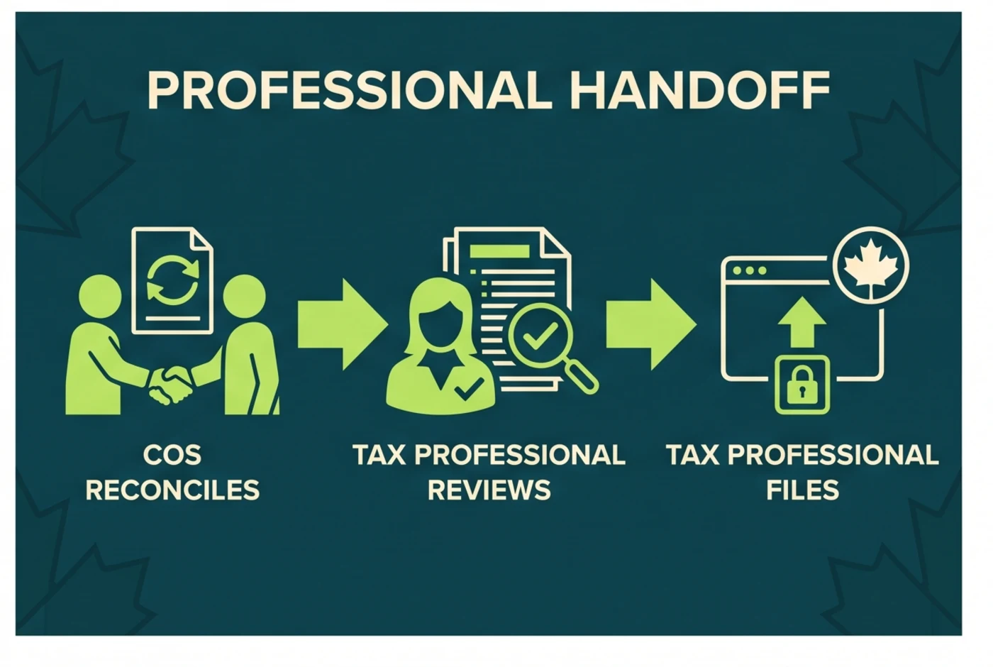 Handoff from crypto reconciliation to a Canadian tax professional