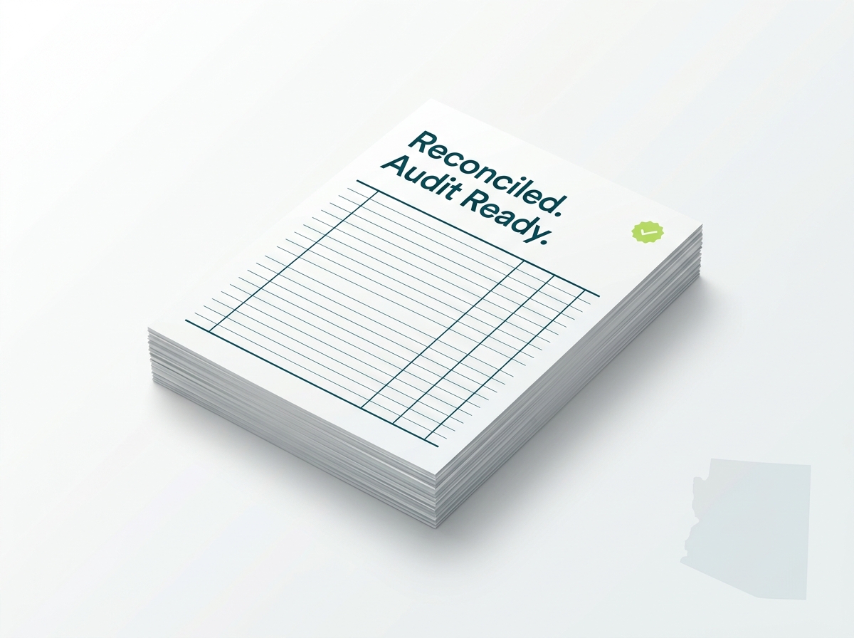 Arizona crypto tax service specialist audit-ready report illustration