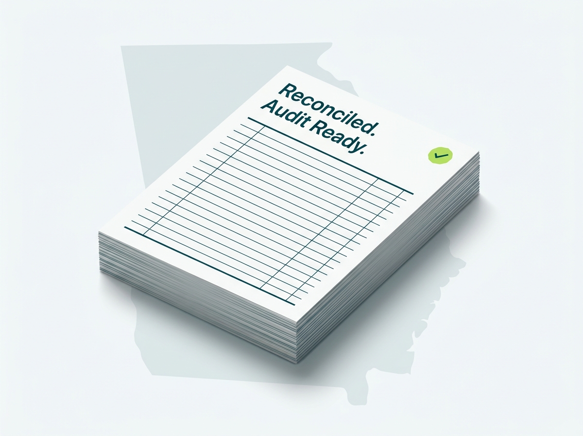 Georgia crypto tax service specialist audit-ready report illustration