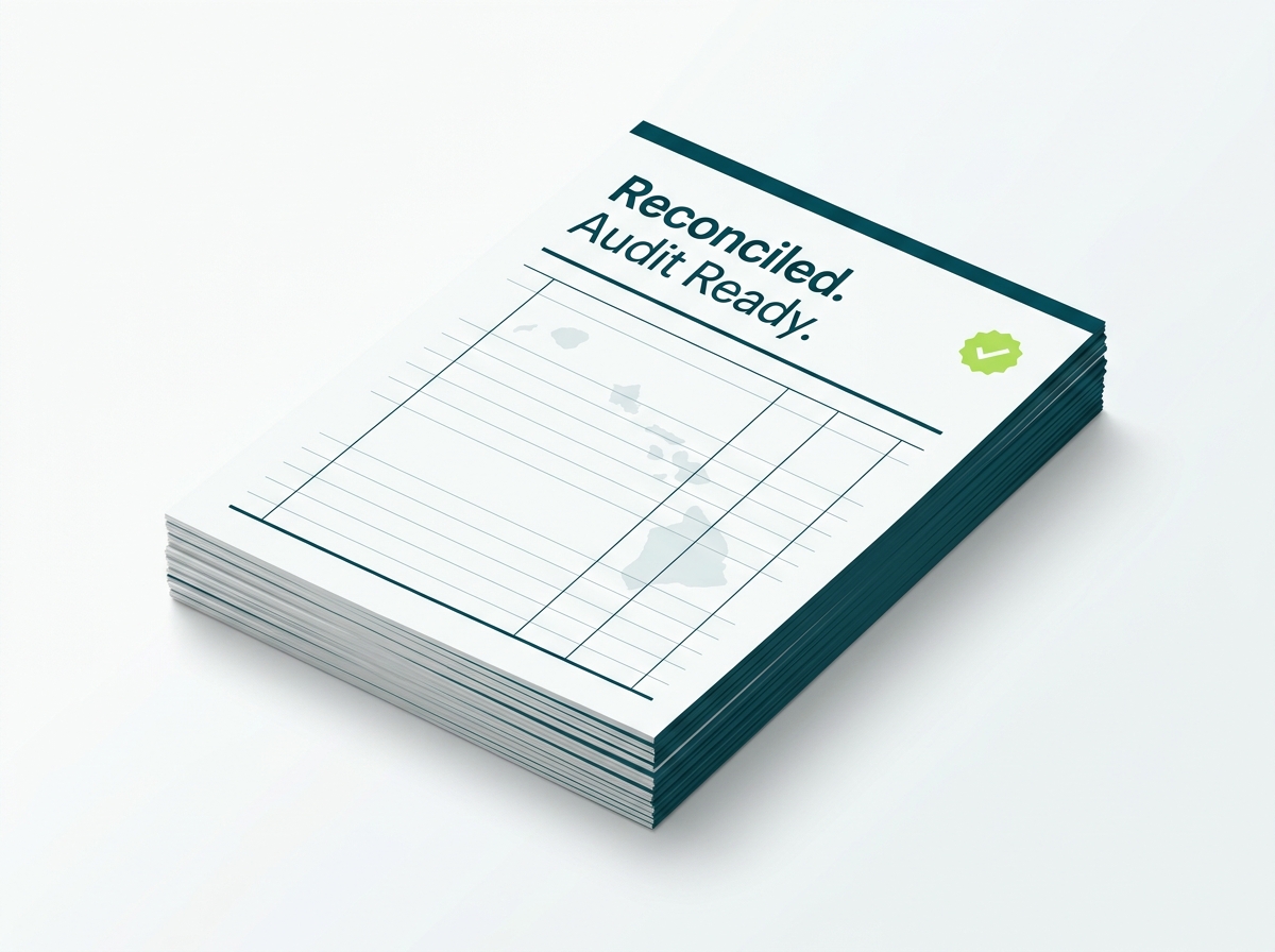 Hawaii crypto tax service specialist audit-ready report illustration
