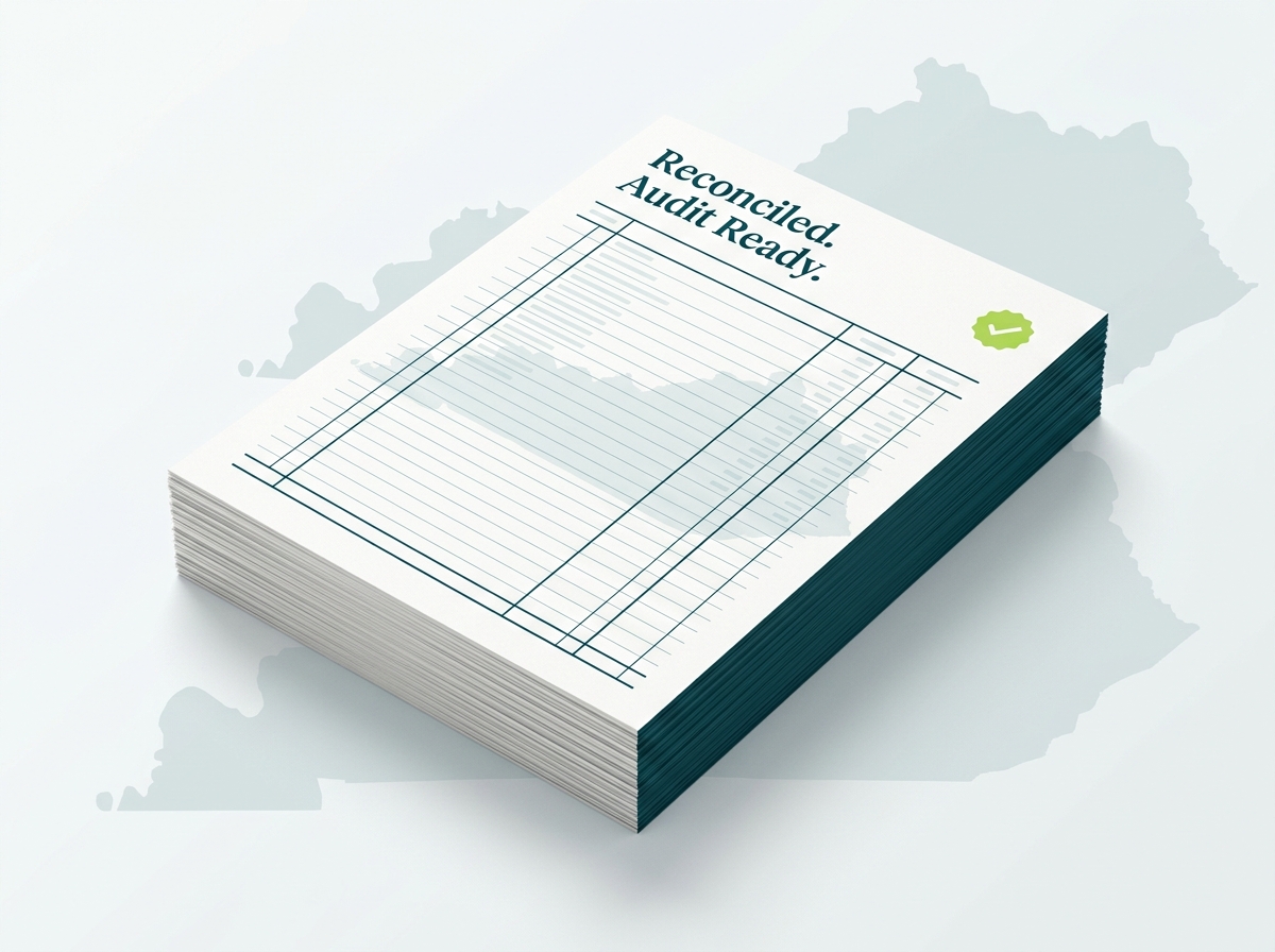 Kentucky crypto tax service specialist audit-ready report illustration