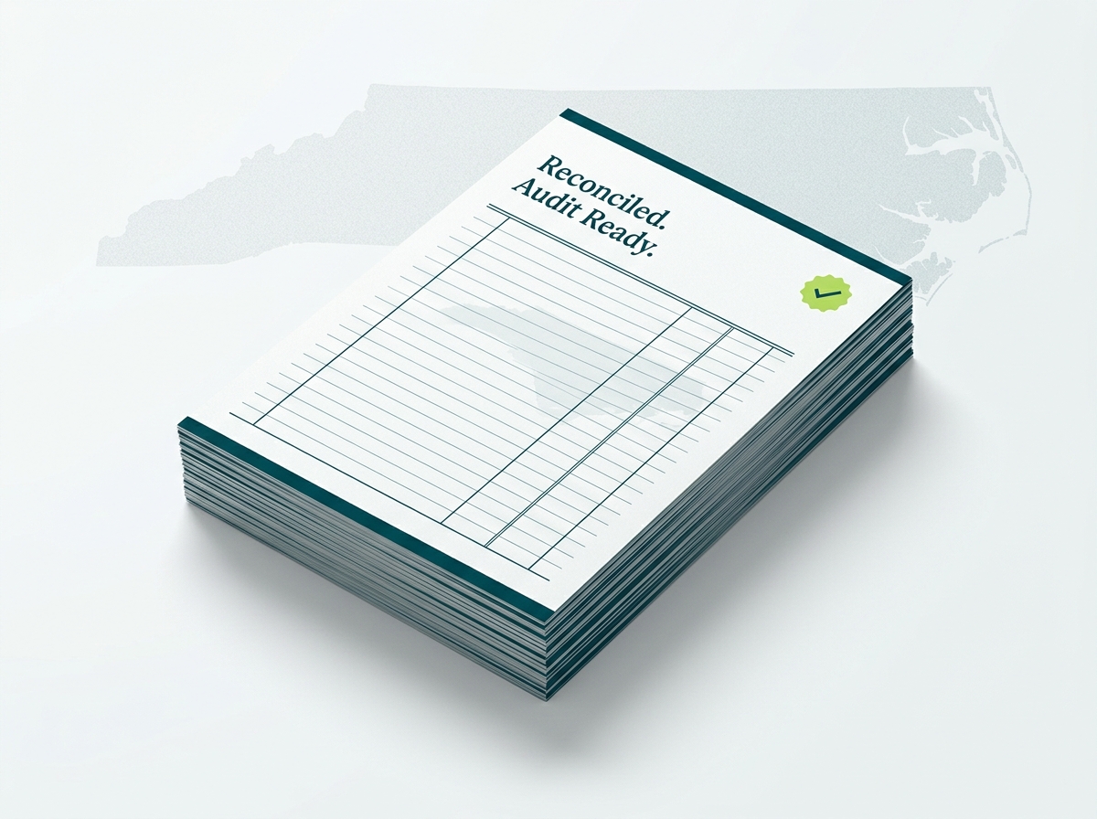 North Carolina crypto tax service specialist audit-ready report illustration