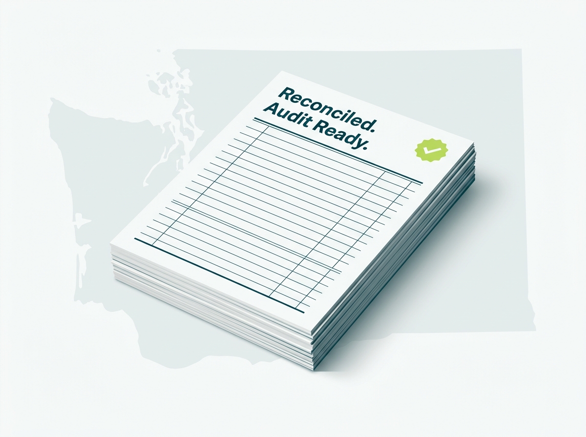 Washington crypto tax service specialist audit-ready report illustration