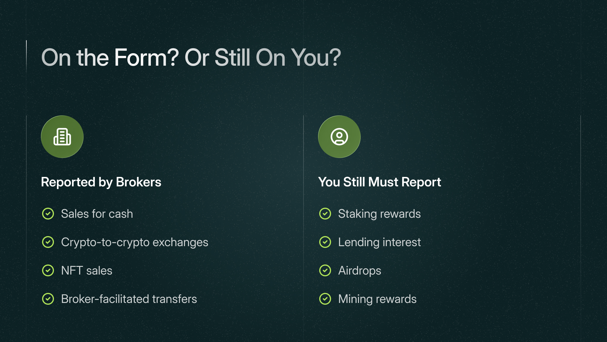Form 1099-DA: on the form? or still on you?