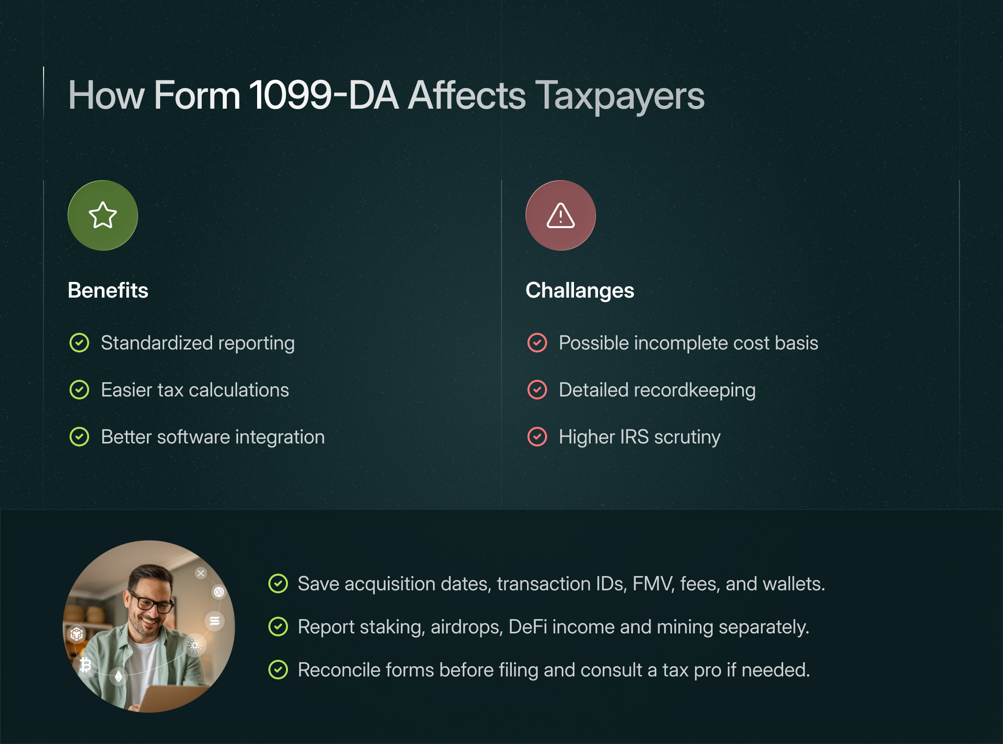 how Form 1099-DA affects taxpayers