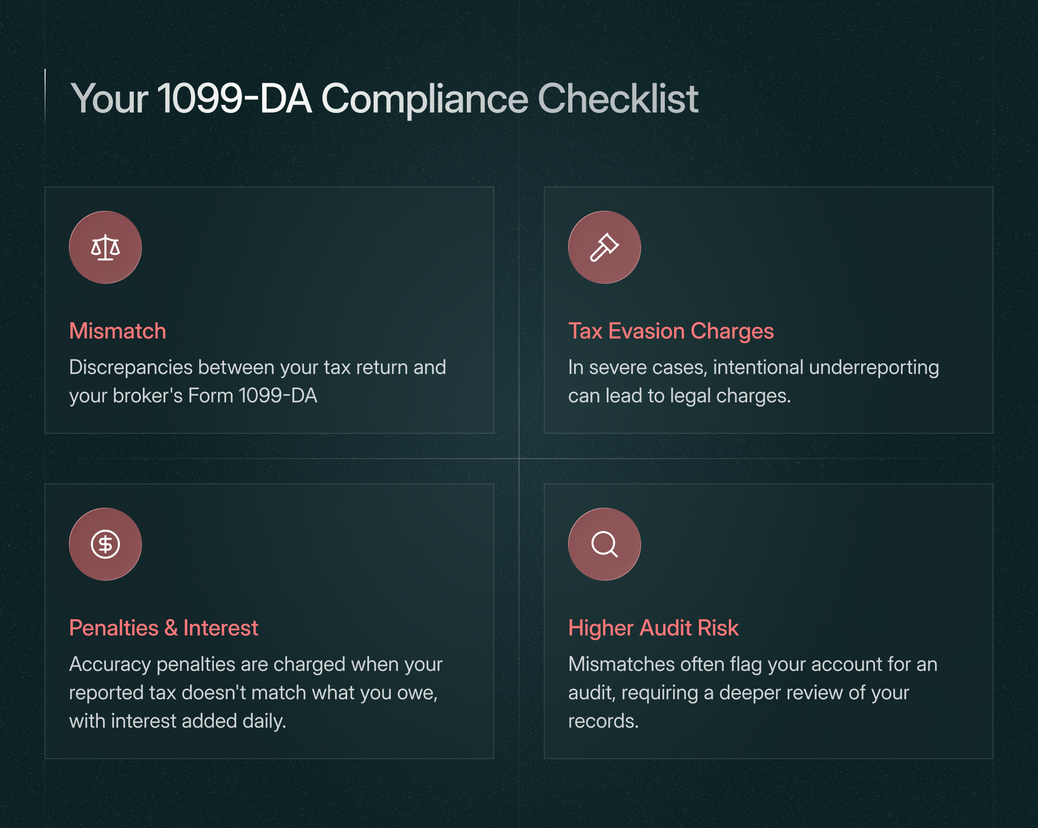 Form 1099-DA compliance checklist