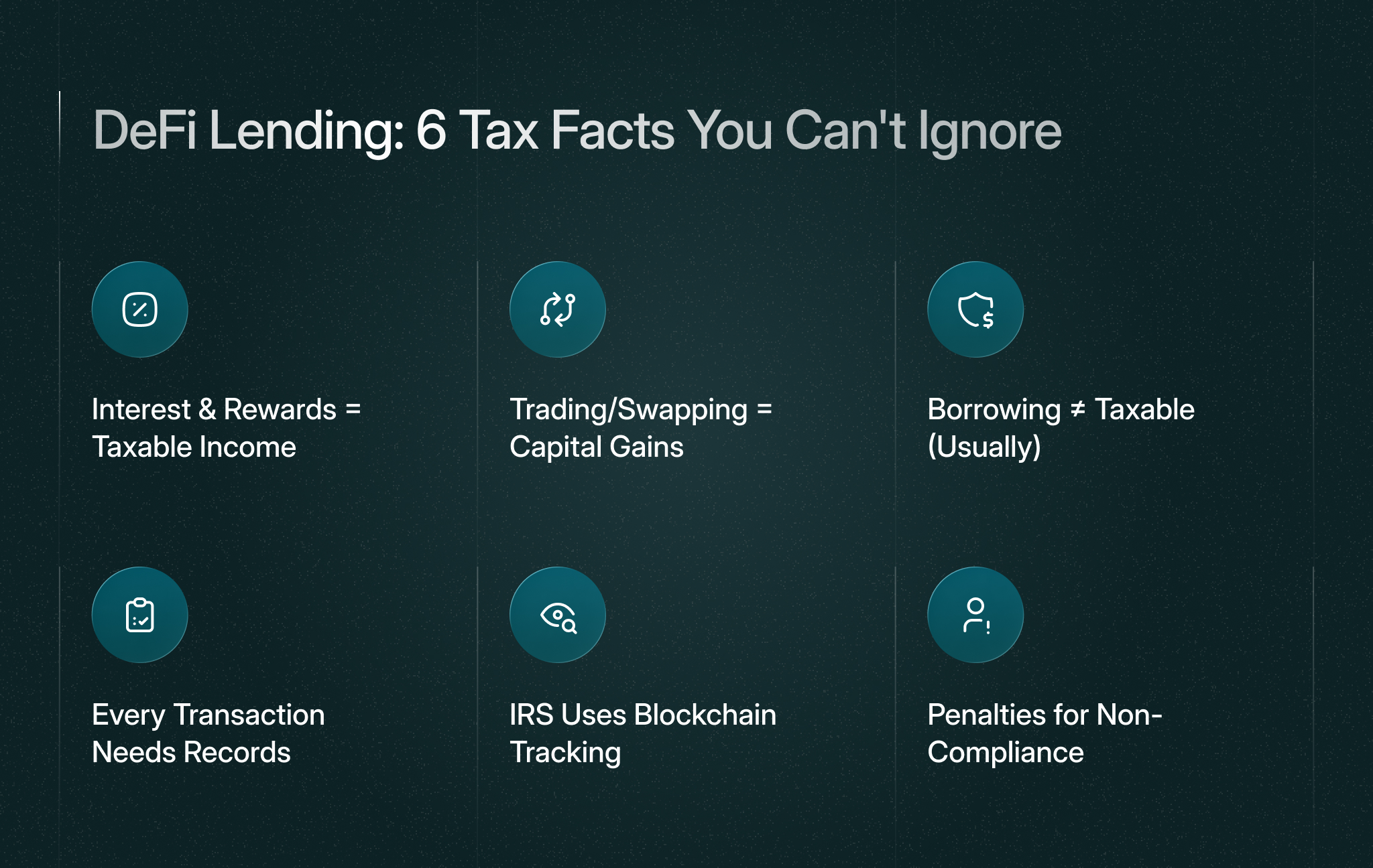defi lending: 6 tax facts you can't ignore