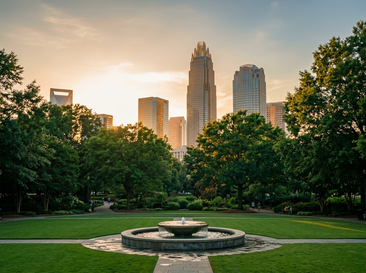 Iconic view of Charlotte, NC